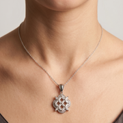 Premium 925 Silver Pendant Necklace with Chian Design